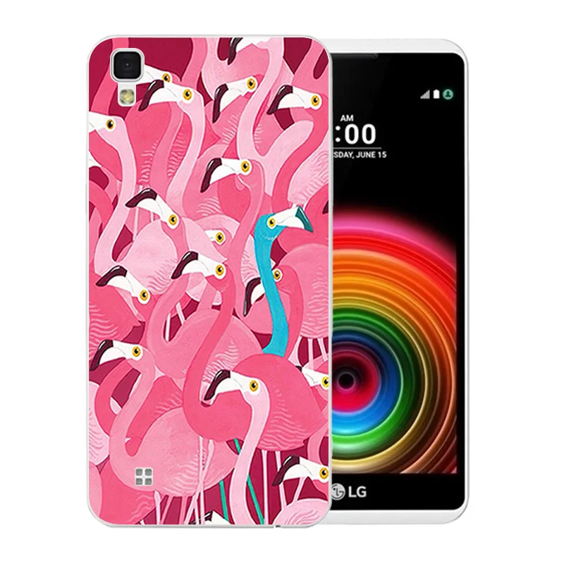 For LG X Power Phone Case Luxury Funda for K220ds K220y Ls755 Coque Flamingos Pattern Back Cover Lg Shell |