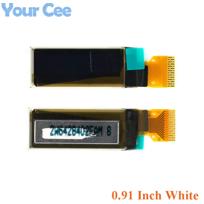 0.91 Inch White 0,91 0,96 1,3 дюймовый oled-дисплей ЖК-белый синий дисплей модуль OLED 0,91 ''0,96'' 1,3 ''128x32 128X64 SSD1306 SH1106 для Arduino - Цвет: 0.91 Inch White