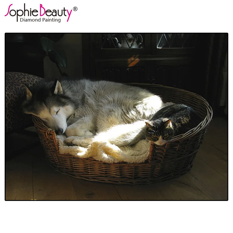 Sophie Beauty сделай сам алмазная живопись вышивка крестиком удобная с волком полная
