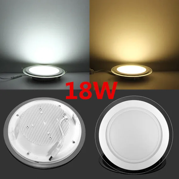 

6W 9W 12W 18W LED Panel Downlight Round Glass Panel Lights Ceiling Recessed Lamps For Home Hotel Lighting