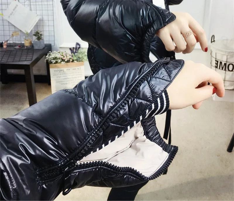 Эксклюзивные Короткие пуховики из хлопка, женская зимняя Толстая теплая верхняя одежда, новые свободные пуховики большого размера, хлопковые пальто OKXGNZ A1415
