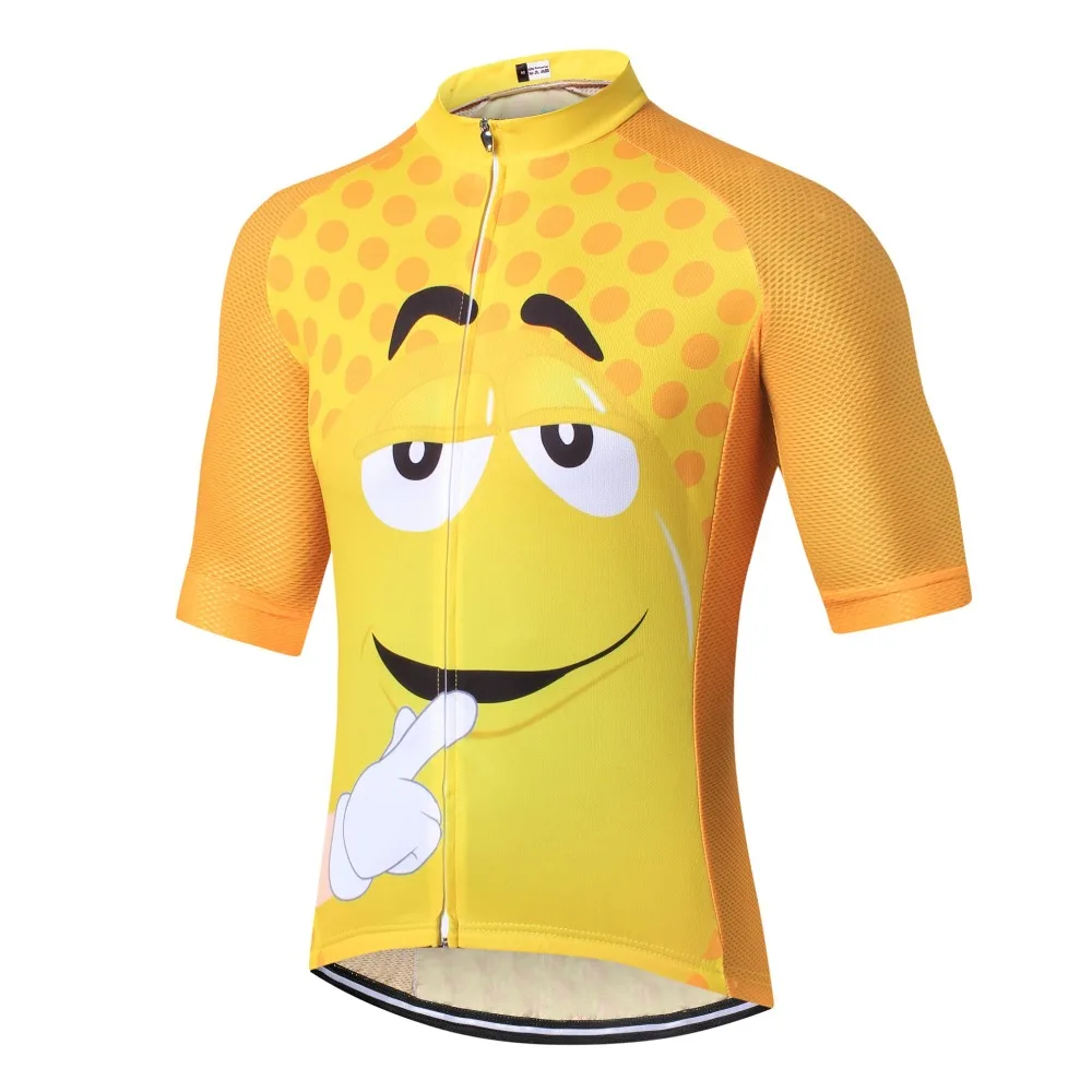 Забавная мультяшная Мужская велосипедная Джерси профессиональная команда