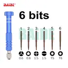 6 в 1 отвертка прецизионный комбинированный отвертка Pentalobe для iPhone Sausung ремонтные инструменты 0,6 Y 0,8 300 шт.лот