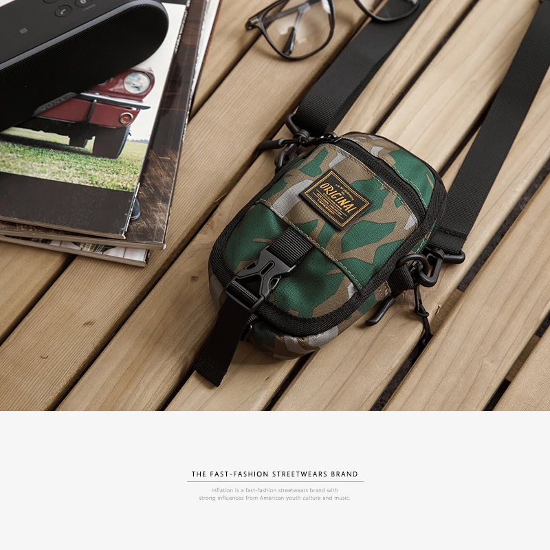 Поясная сумка для мужчин маленькая с эффектом маскировки путешествий мобильного