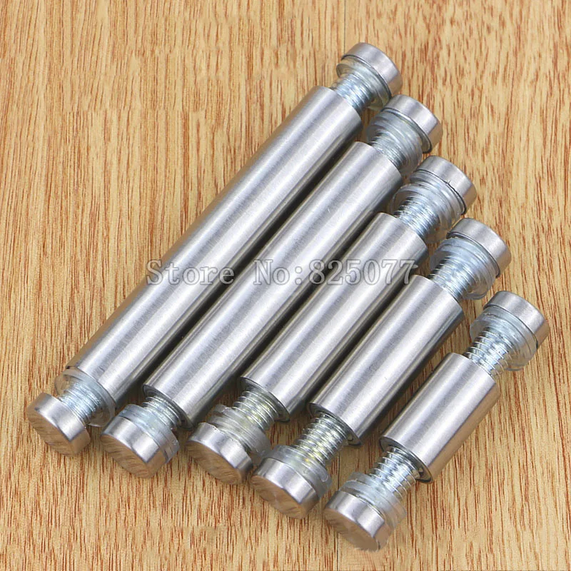 DHL 100PCS Diameter 12x35mm Stainless Steel Double Head Hollow Screw Acrylic Billboard Advertisement Fixing KF974 | Обустройство дома