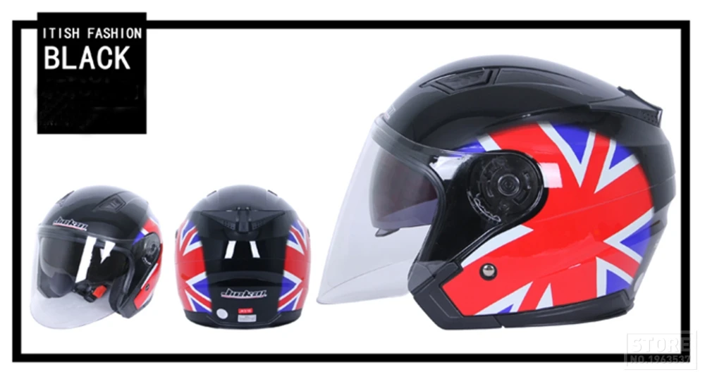 Мотоцикл Jiekai шлем Casco Мото шлем мотоциклетный шлем для мотокросса открытый шлем Ретро винтажный шлем