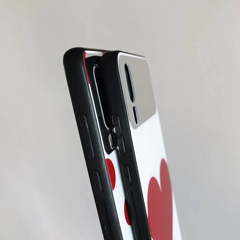 Зеркальные чехлы с покрытием для телефона huawei P30 P20 Mate20 Pro Lite с красным сердцем в горошек, глянцевый чехол для Honor 8X10 Nova 3 3e 4 4e conque
