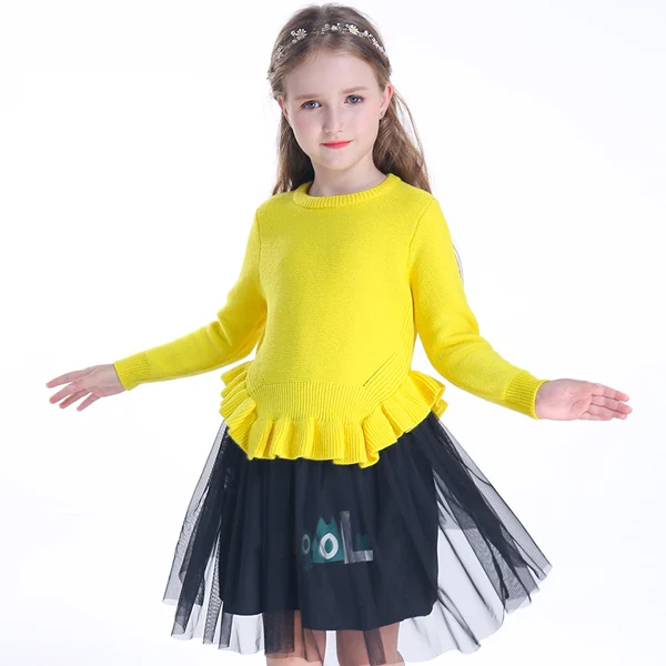 

Girls sweater han brand fashion sweater good quality 3-14 years old