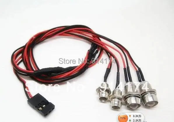 Фото 2 комплекта автомобисветильник YUKALA R/C с креплением из сплава для 1/10 1/8 R/C дрифтовых автомобилей/грузовиков №4