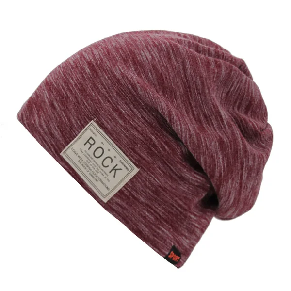 wine red Xlamulu Fashion Skullies Beanies Hat Women Winter Hats For Men Caps Male Warm Baggy Bonnet Mask Autumn Men Beanie Knitted Hat - Цвет: wine red