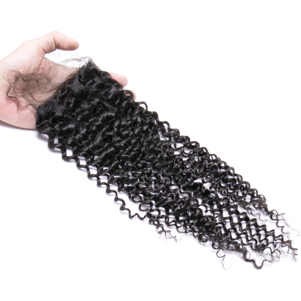 Chloe волосы бразильские Remy человеческие кудрявые 3 пучка с закрытием 4*4 свободная