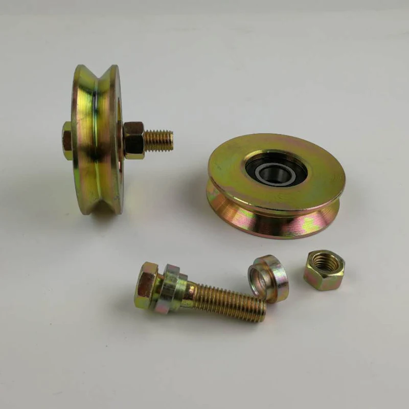 

3 inch diameter 78mm,thickness 20mm,sliding gate wheel groove V with 6203RS bearing M12x50 bolt , 45# steel material. 2pcs/lot