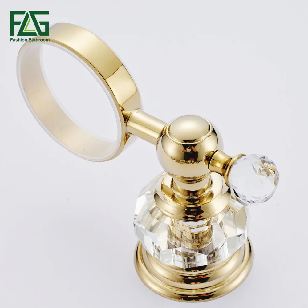 FLG Бесплатная доставка хрустальные и золотистые держатели для чашек стаканов