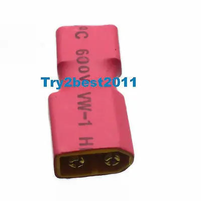 

RC XT60 Male To Deans T Connector Female Adapter Car Plane Heli Lipo Battery