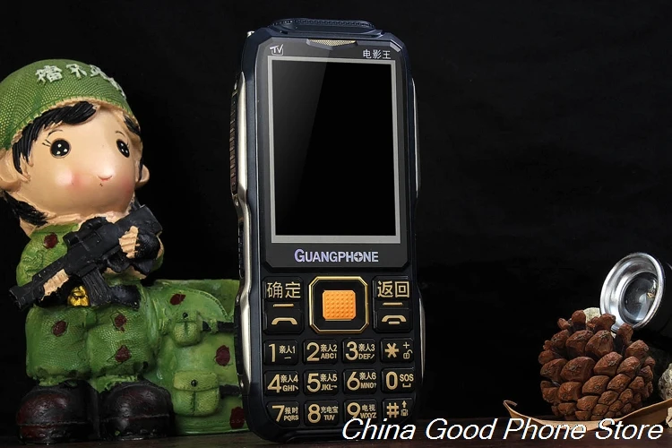 D8200 аналоговый ТВ прочный мобильный телефон сенсорный экран большая клавиатура громкий голос 16800 мАч двойной фонарик Две сим-карты мобильный телефон банк питания