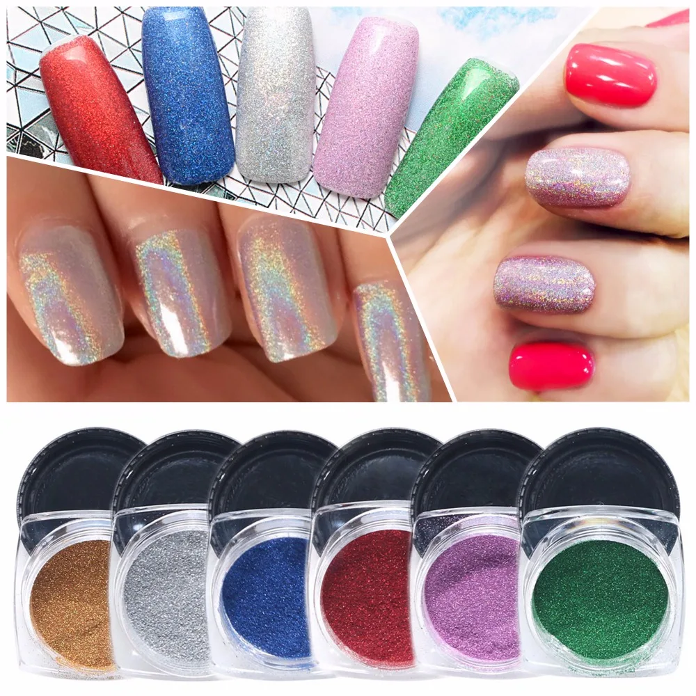 

1g/Bottle Rainbow Pigment Duochrome Pigment Holographic Unicorn Powder Hologram Mica Rainbow Holographic Powder