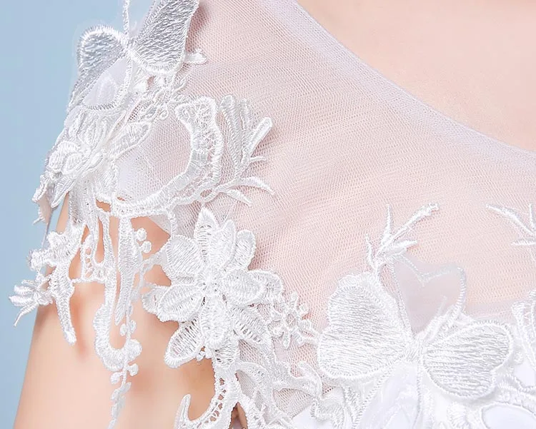 Vestido De Noiva,, кружевное Дешевое модное простое свадебное платье, сделанное аппликатором, сексуальное свадебное платье с открытой спиной и вышивкой