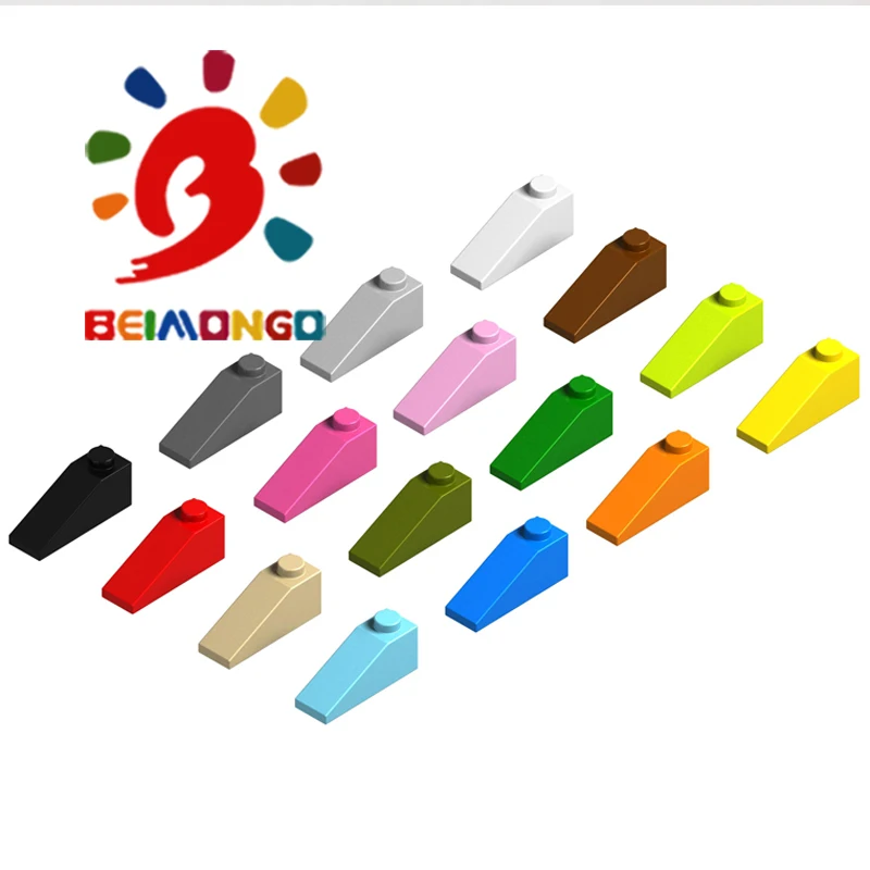 Строительные блоки BEIMONGO плитки на крышу 1x3 25 100 шт. умные детские игрушки сделай