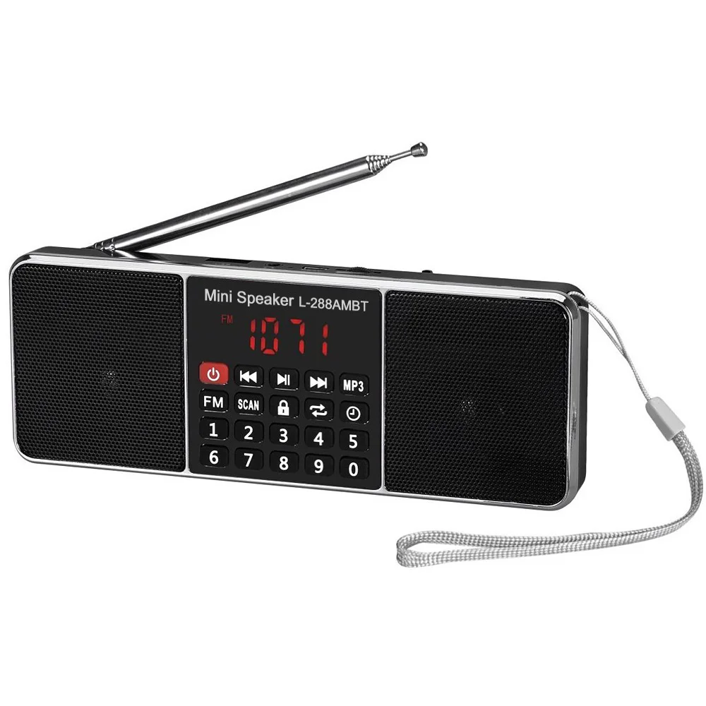 AM FM Радио мини Портативный Перезаряжаемые Bluetooth Беспроводной Динамик Функция TF