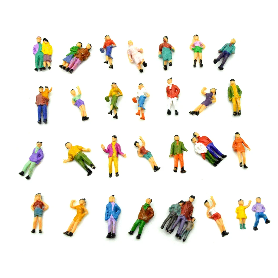 

HO Scale 1:87 Painted Figure artware Model Train People passengers Figures High quality