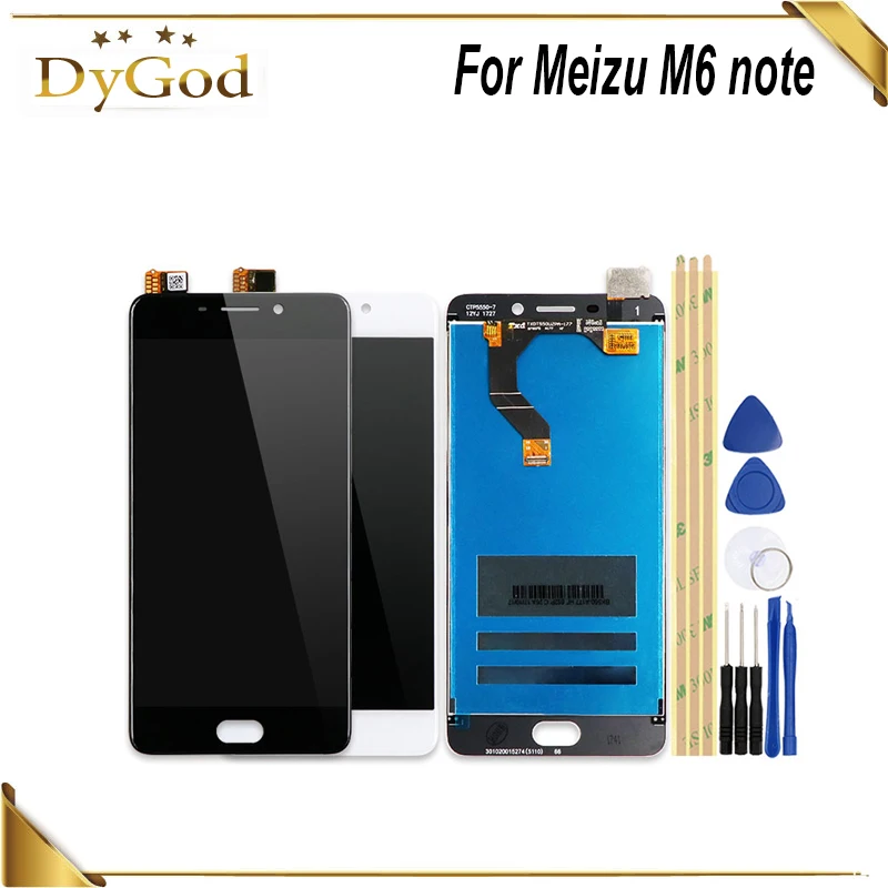 DyGod для Meizu M6 Note 5 дюймов ЖК-дисплей кодирующий преобразователь сенсорного экрана
