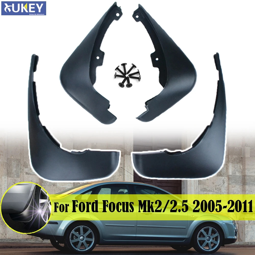 Брызговики передние и задние для FORD FOCUS 2 MK2 MK2.5 2005 2011|flaps splash guards|mud flaps guardssplash guard |
