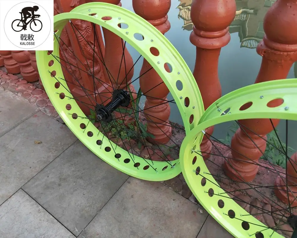 Kalosse 135/190mm hubs 26*4.0 tires Fat bike Snow bicycle wheels 11 speed cassette Beach | Спорт и развлечения