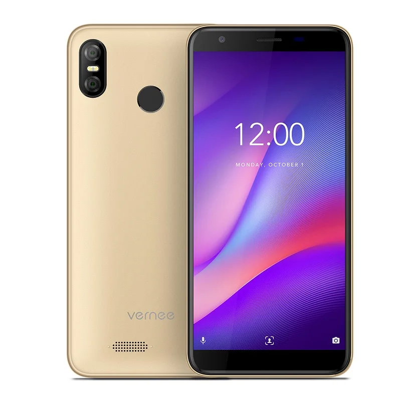 Золотой Телефон Vernee M3, 5,5 дюймов, 3 ГБ ОЗУ, 32 Гб ПЗУ, две камеры, ультра тонкий, для лица, ID, 13 МП+ 5 МП, Android 8,1, мобильные телефоны - Цвет: Золотой