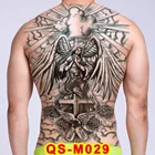 Тату в стиле Трамп, тату для мальчиков, тату с полной спинкой, большие тату, наклейки на тело, временные татуировки для мужчин, сексуальные поддельные тату с большой водой