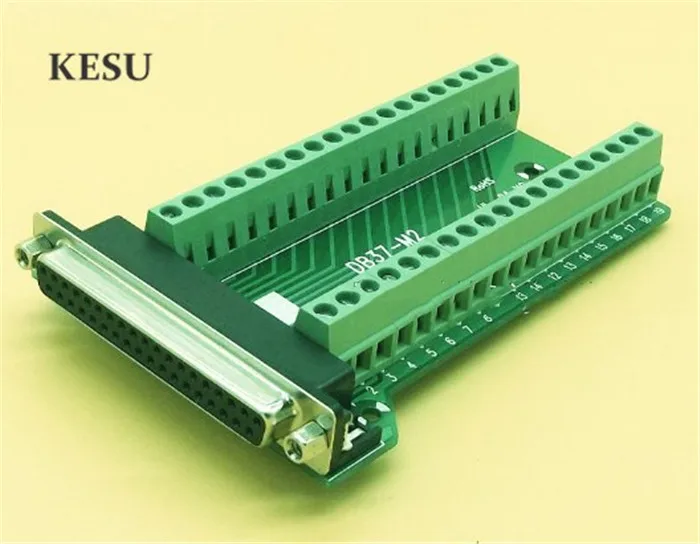 DB37 37Pin 37-контактный гнездовой модуль сигнала Стандартный Соединитель/гайка типа |