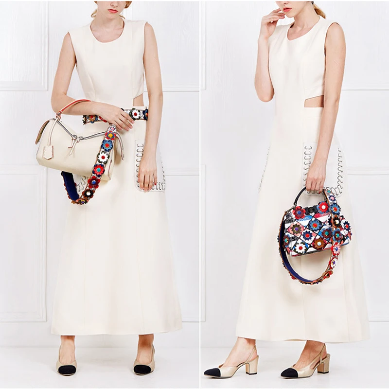 90 см цветные цветы модные плечевые ремни для сумок багажный ремень