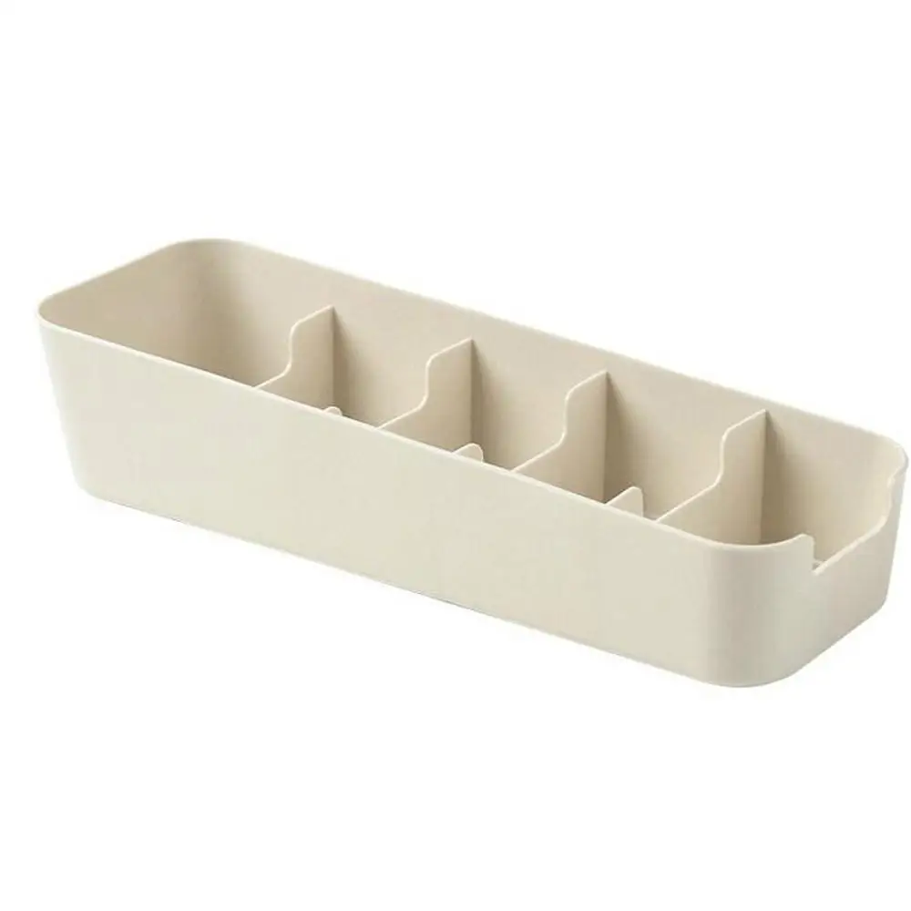 5 Прочный и прочный сетчатый ящик для хранения Коробка для хранения галстука бюстгальтера носки полотенце Mask ящик косметический разделительный инструмент для хранения K15 - Цвет: Beige