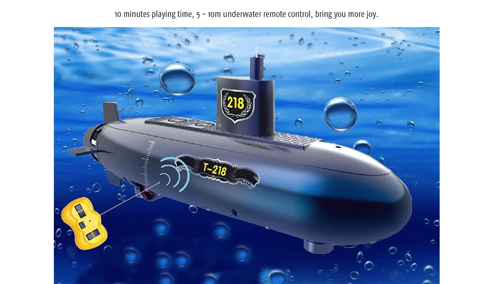2,4 ГГц беспроводной пульт дистанционного управления игрушка 6-Ch RC Submarin практическая наука и образование режим обучения головоломка электрическая RC Подводная лодка