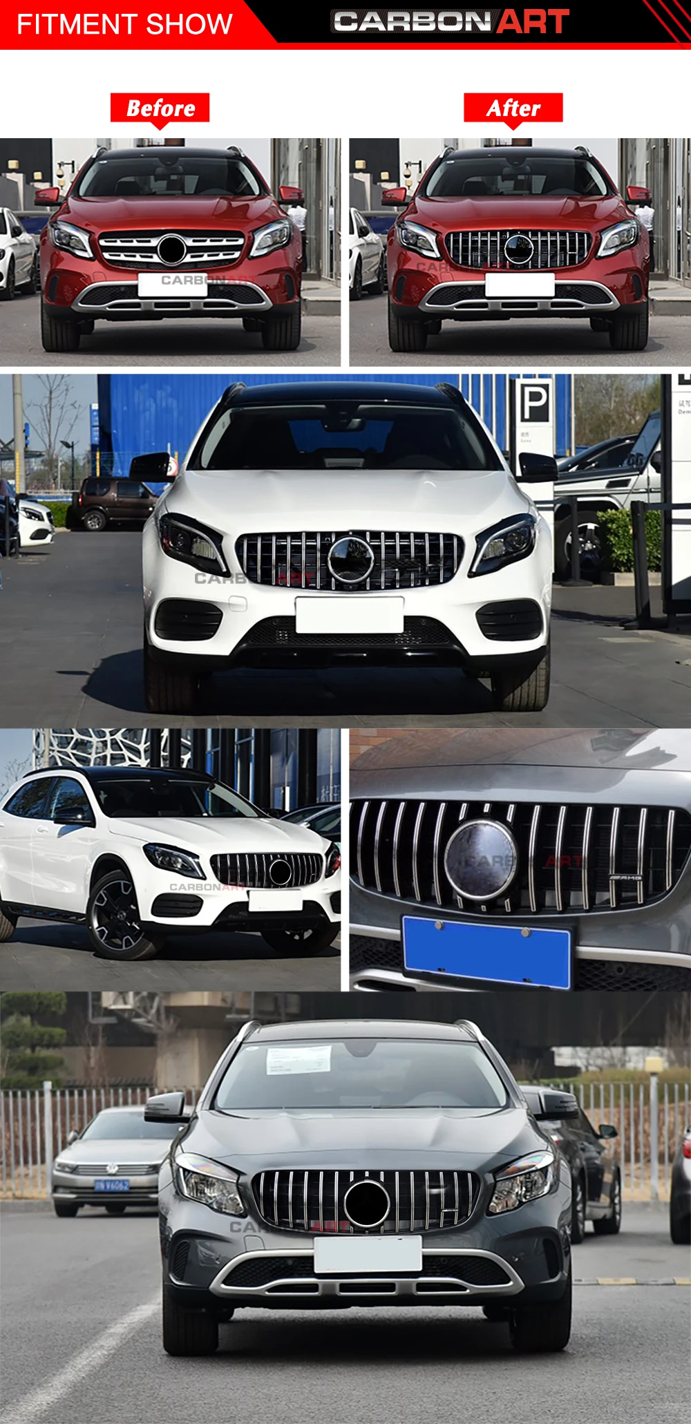 GLA X156 Авто Передняя решетка Подходит Для Mecedes подтяжка лица GLA X156 класс GLA200 GLA250 GLA260 сетка гоночная решетка