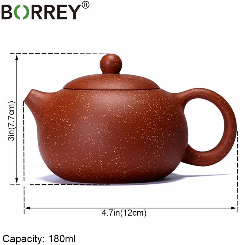BORREY китайский Yixing Zisha чайник 180 мл Фиолетовый Глиняный Чайник чайный набор кунг фу