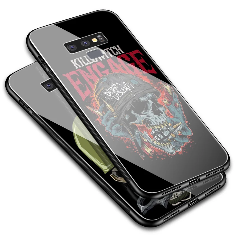 Стеклянный ТПУ чехол Lavaza Killswitch с пятью пальцами для Samsung Note 8 9 S7 S8 S9 S10 A10 A20 A30 A40 A50 A60