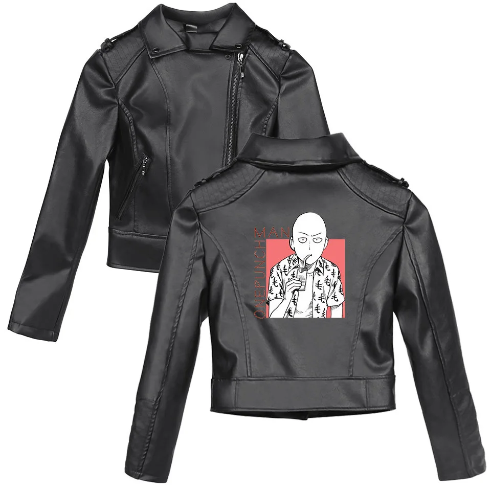 Куртка для косплея ONE PUNCH MAN из искусственной кожи Женская куртка на