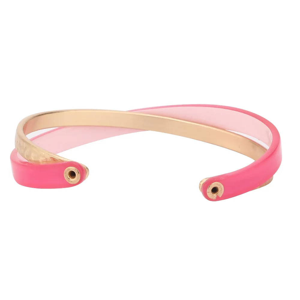 Акриловый металлический жесткий браслет Ацетатный браслет|Браслеты| |