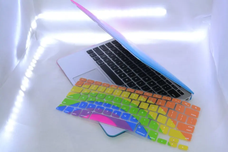 2015 Радужный защитный чехол для клавиатуры наклейки MacBook Pro 13 15 Retina &amp Air высокое