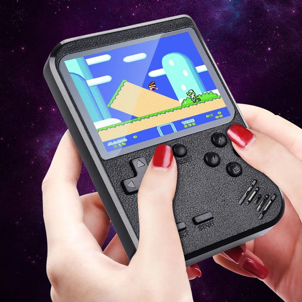Перезаряжаемая мини ретро портативная игровая консоль 8 бит 2 5 дюймов lcd цветной
