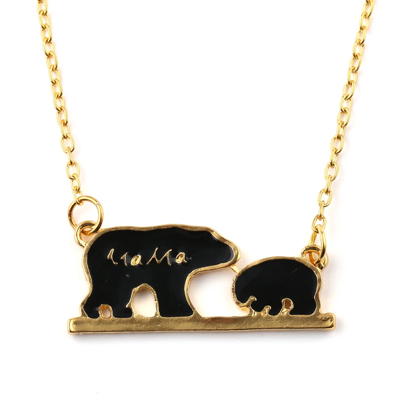 Модные очаровательные Для женщин Цепочки и ожерелья Jewelry &quotМама медведь&quot