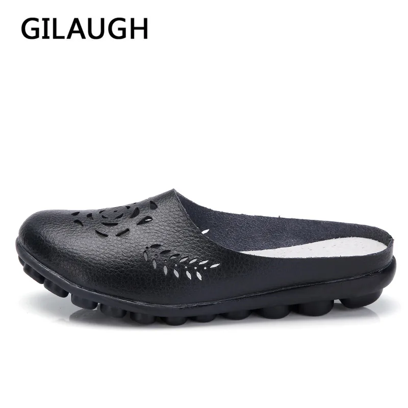 Летние новые женские туфли Модные дышащие на плоской подошве с перфорацией