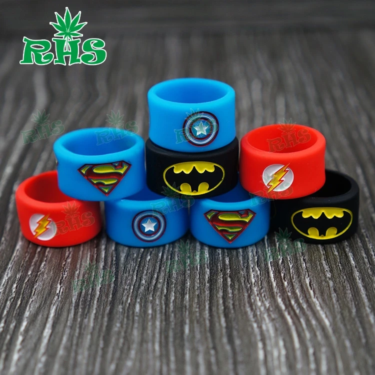 50pcs free ship Colorful with high Quality 100% Original Silicone Made Vape Band Rubber Rings Custom Logo On Vapeband from RHS | Дом и сад