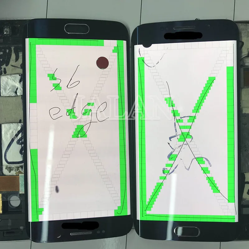ЖК дисплей с черной точкой для SM S6 edge G925 сенсорным стеклом хорошего