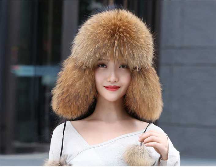 19 nuevo invierno ruso натуральный Лисий sombrero de piel caliente Venta caliente buena calidad piel de zorro bombardero sombreros g
