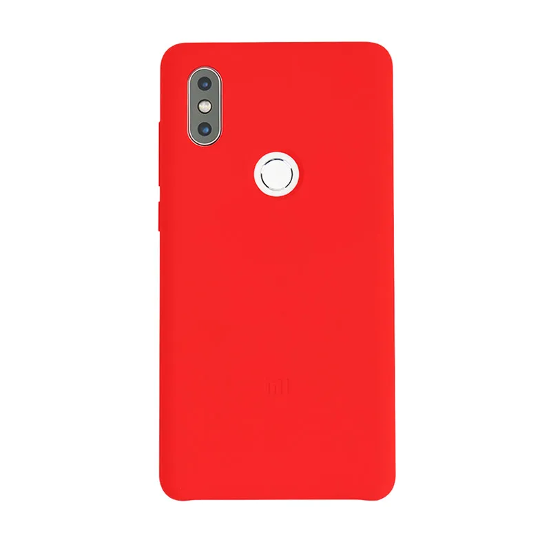 Красный Силиконовый чехол xiaomi mi x 2 s, силиконовый+ PC материал, чехол для mi x2s в розничной упаковке, 3 цвета - Цвет: Красный
