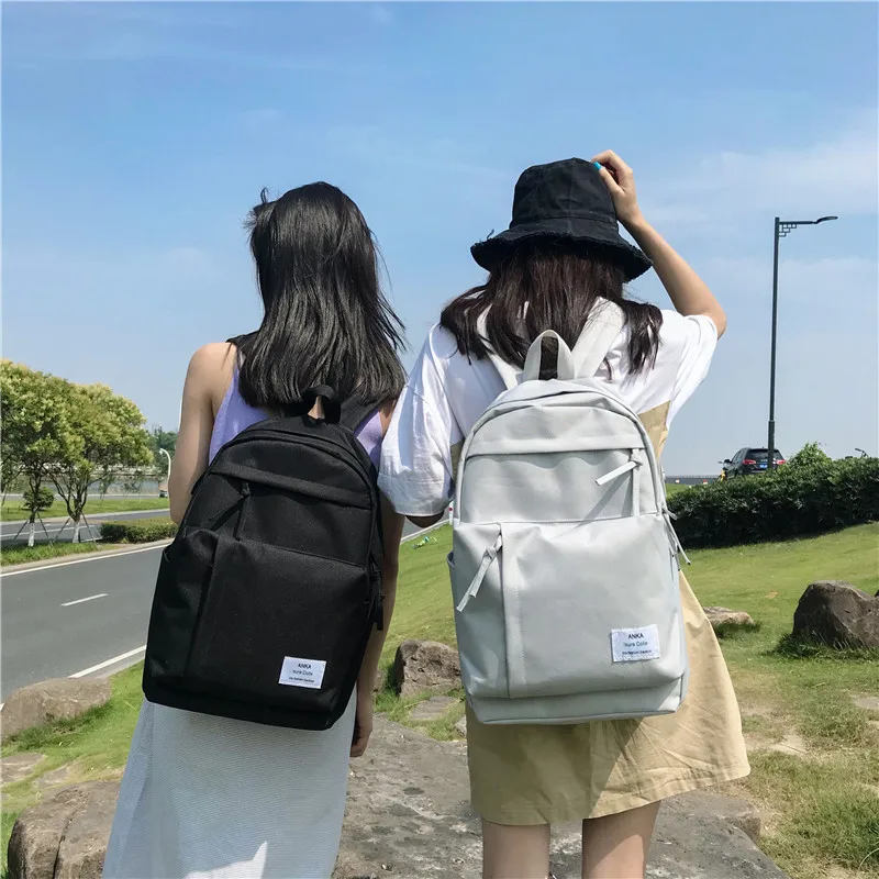 Школьный рюкзак для девочек-подростков Mochila Feminina, Большой Студенческий рюкзак, женская школьная сумка, серый Рюкзак, лето