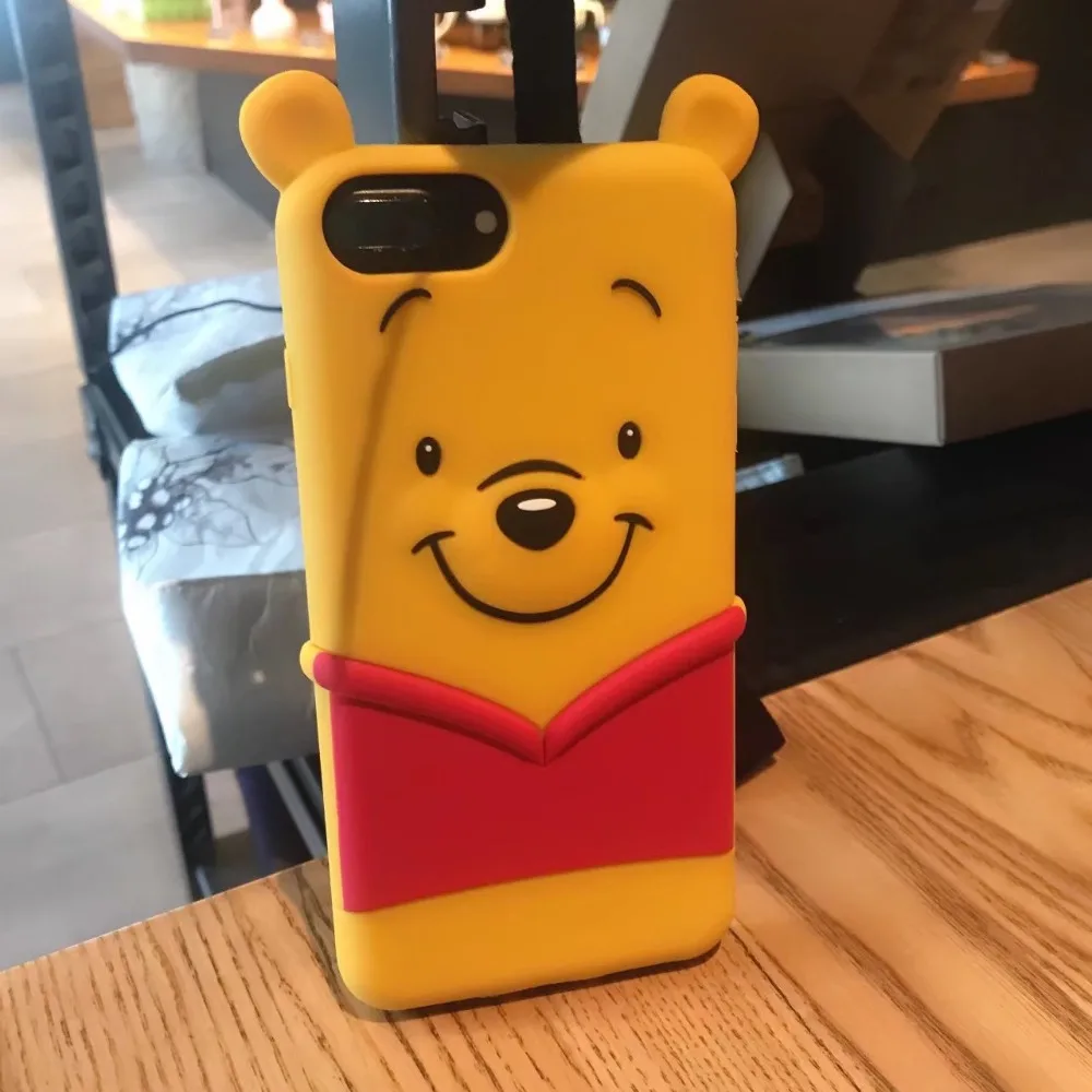 Oryksz для iPhone 7 Чехол Милые Носки с рисунком медведя из мультика мягкий силиконовый