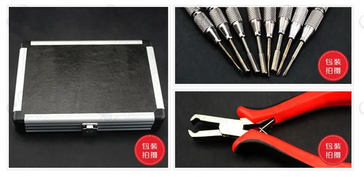 Оптические Инструменты Набор плоскогубцев без оправы с 10 винтами водителями