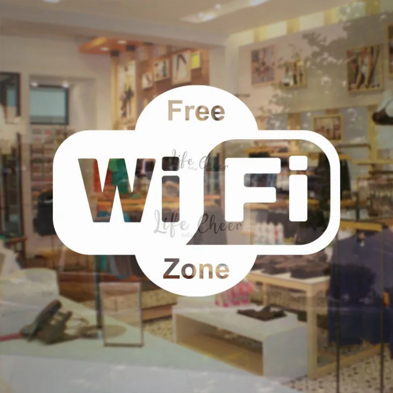 Виниловые наклейки на стену с Wi Fi и бесплатным логотипом|Наклейки стену| |